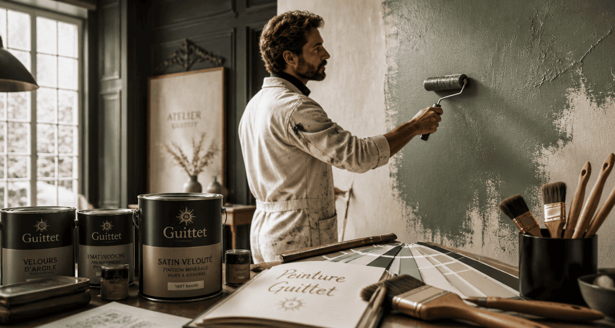peinture guittet appliquée par professionnel