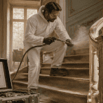 prix aerogommage au m2 sur escalier bois artisan