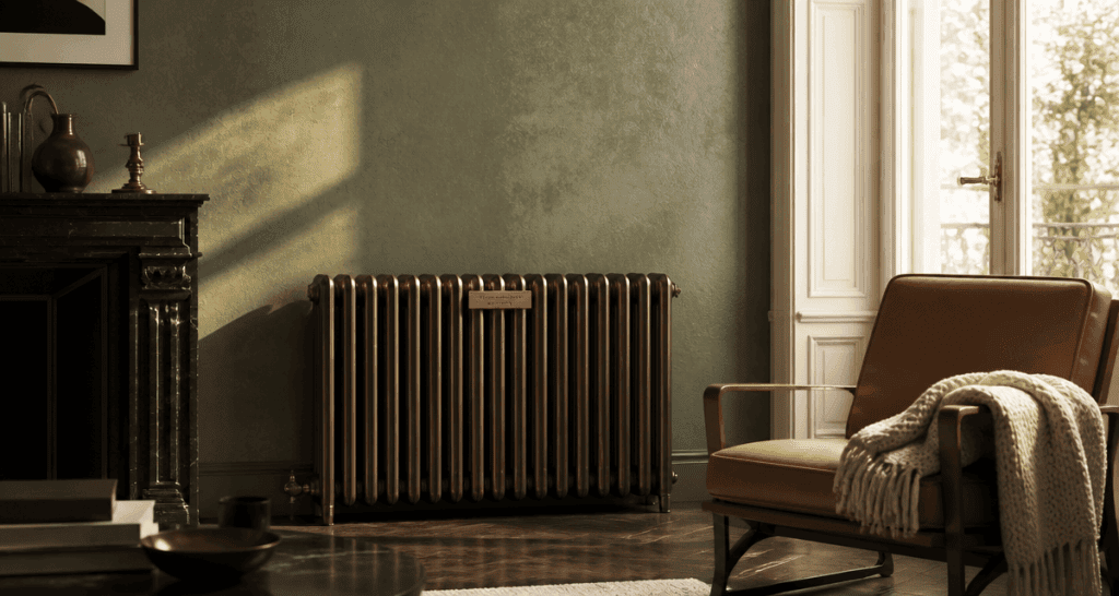 radiateur à inertie consommation fonte bronze salon