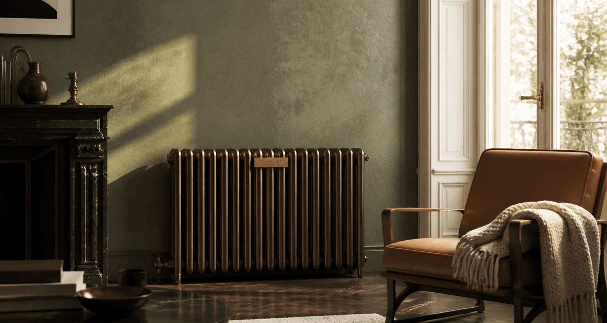 radiateur à inertie consommation fonte bronze salon