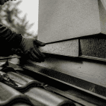 jonction toit mur avec solin zinc
