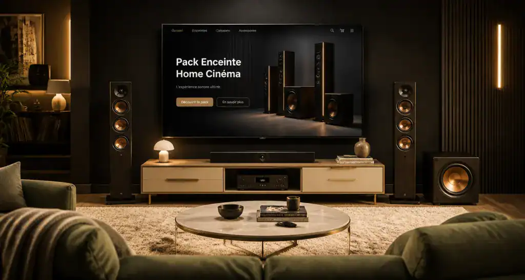 meilleur pack enceinte home cinéma design salon