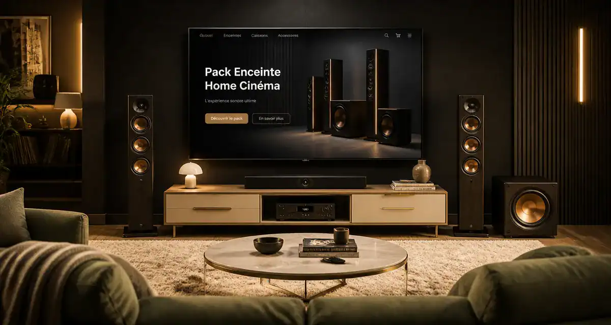 meilleur pack enceinte home cinéma design salon