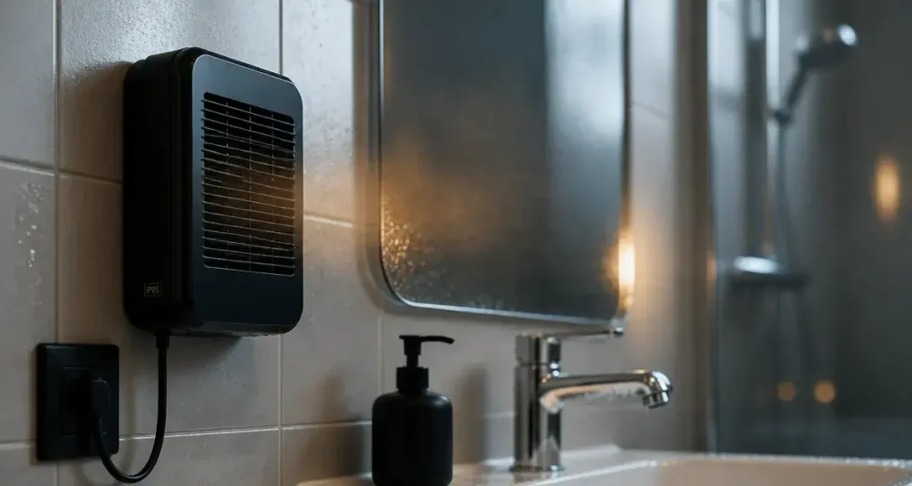 Meilleur radiateur soufflant salle de bain IP21, grille de protection
