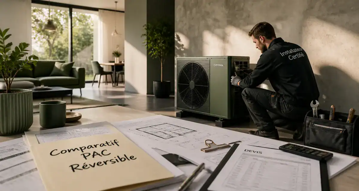 pompe à chaleur clim réversible prix devis salon