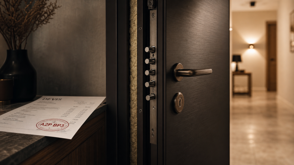 Porte blindée appartement prix, serrure multipoints et sécurité certifiée