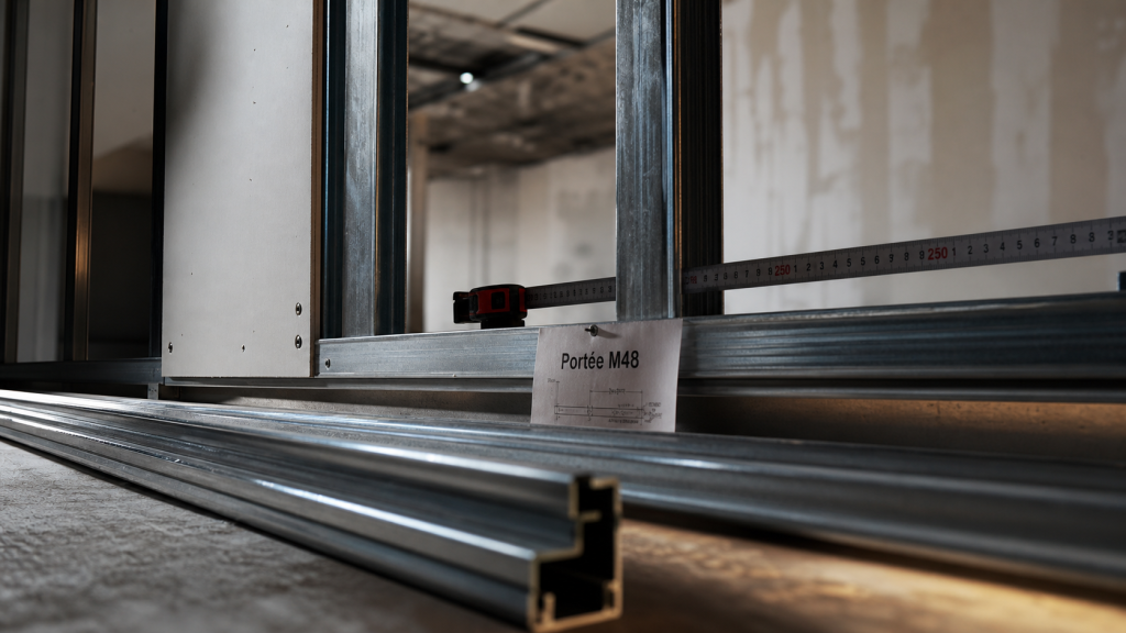 Portée maximum plafond autoportant m48 : risques de flèche