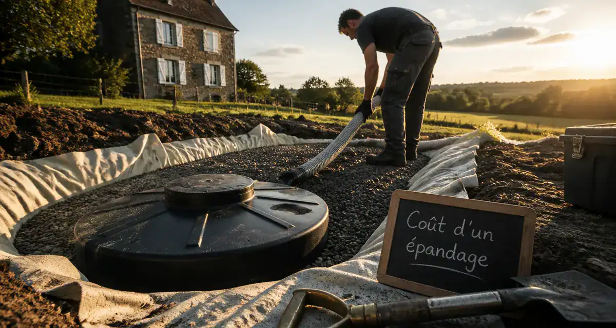 prix épandage fosse septique ouvrier chantier