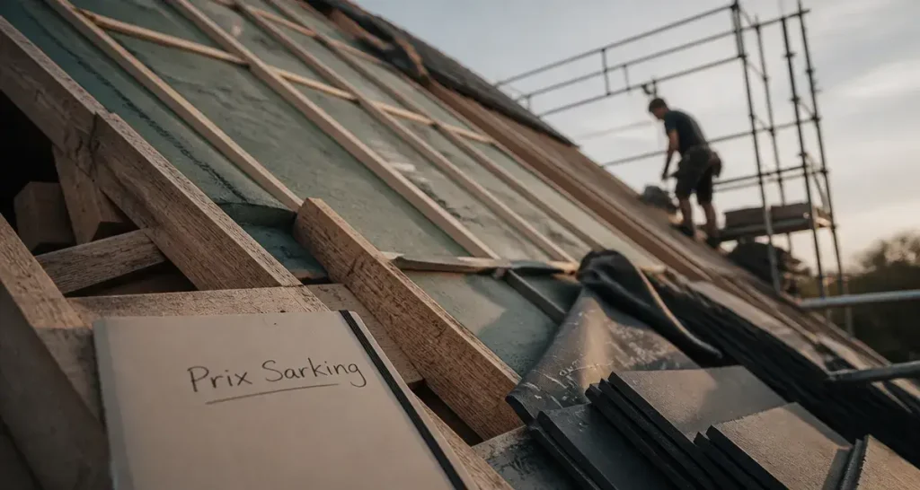Chantier sarking : prix m2 isolation toiture par l’extérieur