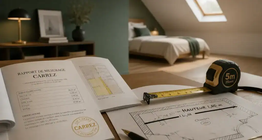 Surface chambre loi carrez : calcul et erreurs de mesure