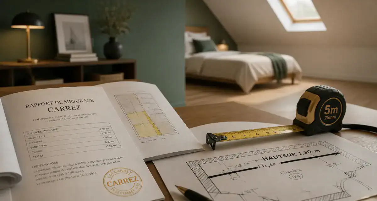 Surface chambre loi carrez : calcul et erreurs de mesure
