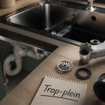 Trop plein evier : kit de trop-plein anti-inondation