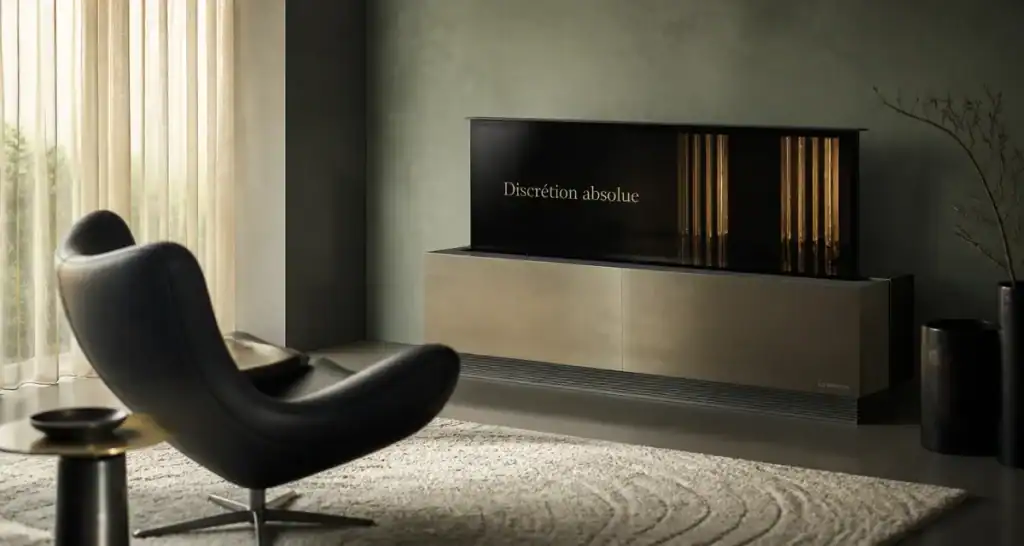tv enroulable prix LG OLED R salon haut de gamme