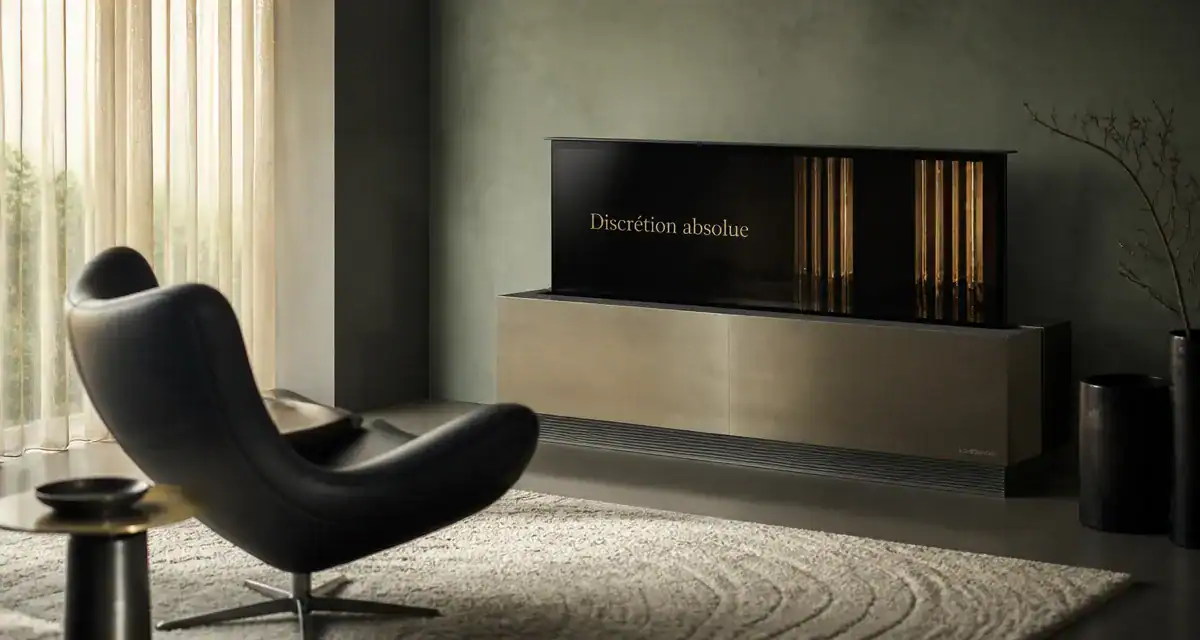 tv enroulable prix LG OLED R salon haut de gamme
