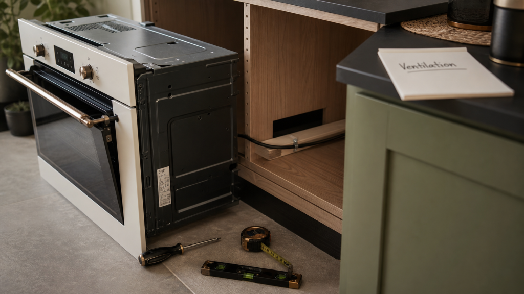 Installer un four encastrable : ventilation et disjoncteur 20A, intégration dans le meuble