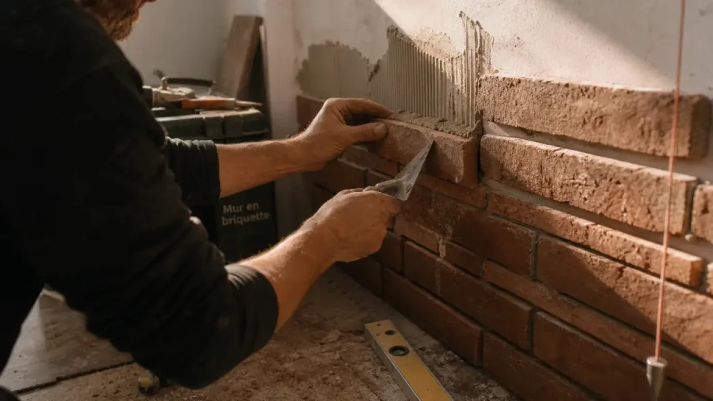 Mur en briquette : choisir entre parement décoratif et maçonnerie traditionnelle