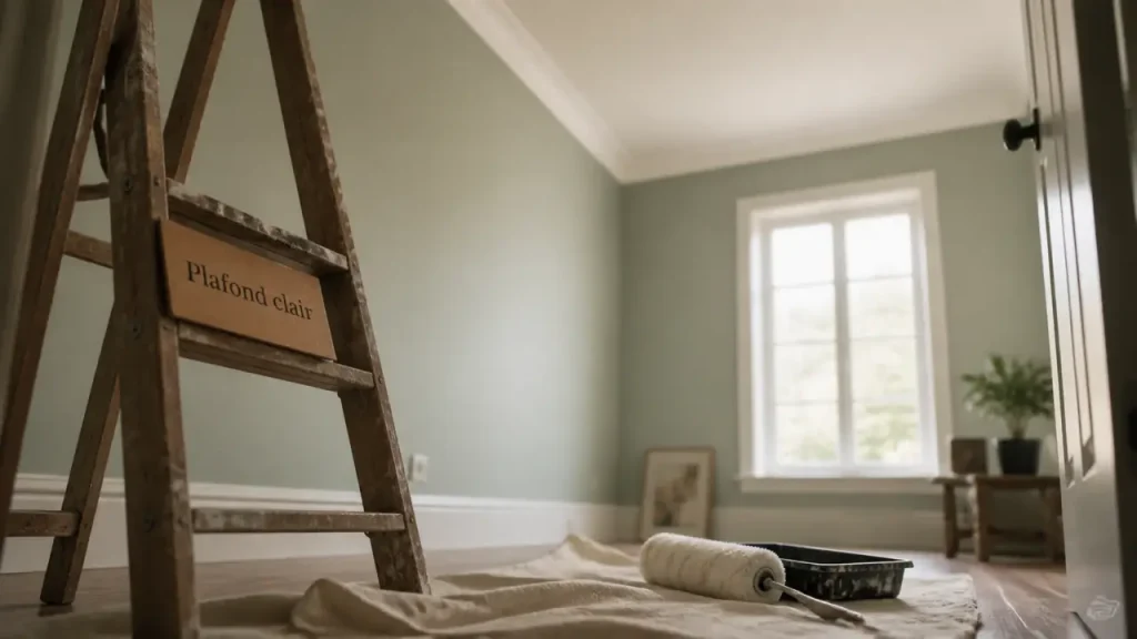 Agrandir une pièce par le plafond : blanc, contrastes et finitions qui changent le volume