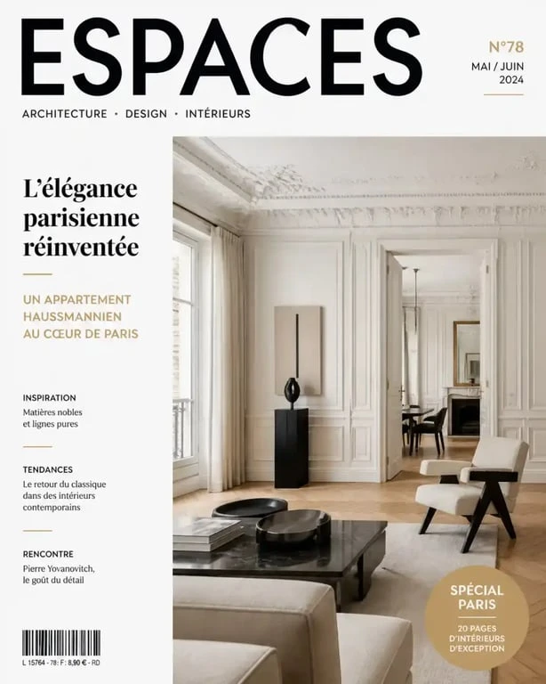Rénovation d'intérieur de luxe à Paris dans un appartement haussmannien