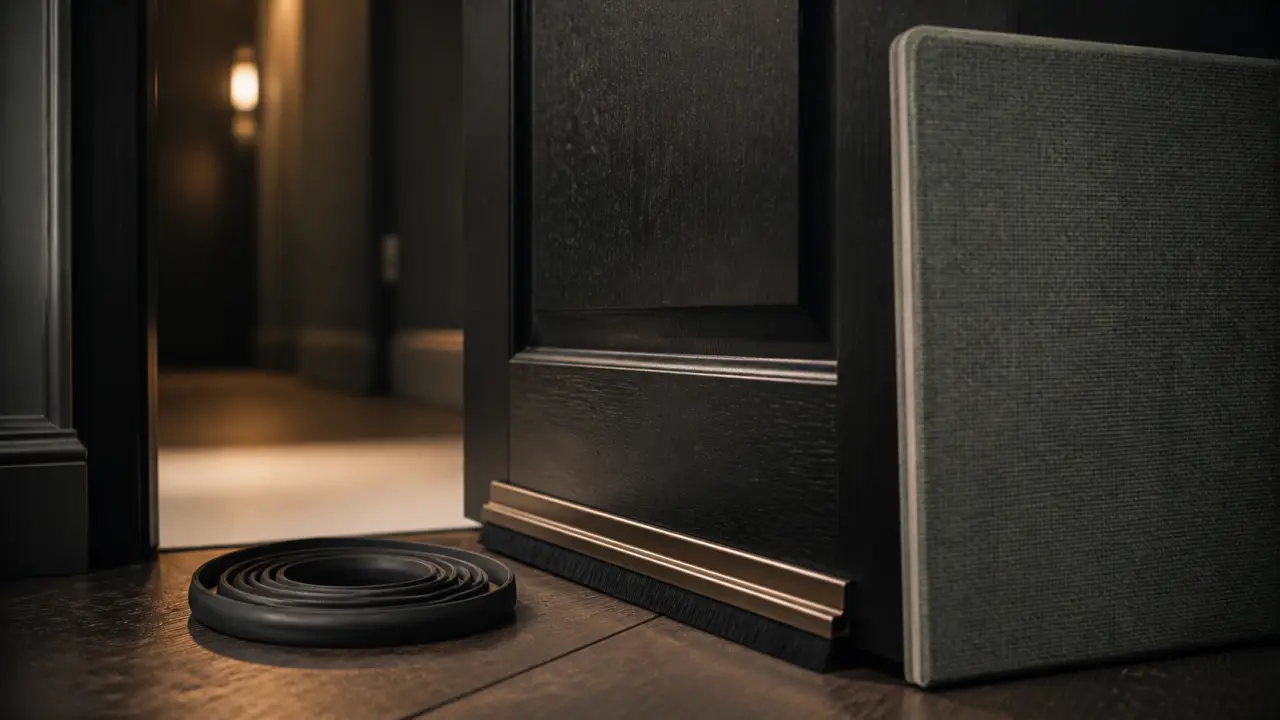 Isolant phonique porte : joints et bas de porte pour réduire le bruit