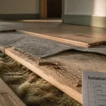 Isolation phonique sur plancher bois : isolant entre solives et sous-couche acoustique