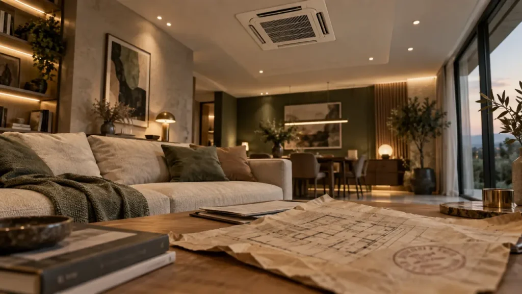 Clim au plafond : faux plafond indispensable ou plafonnier apparent plus simple ?