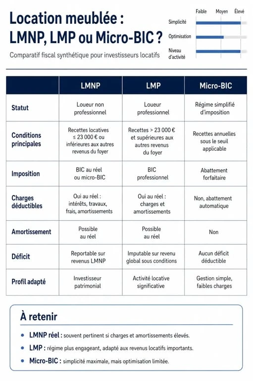 Comparatif des régimes fiscaux pour investir dans le locatif saisonnier