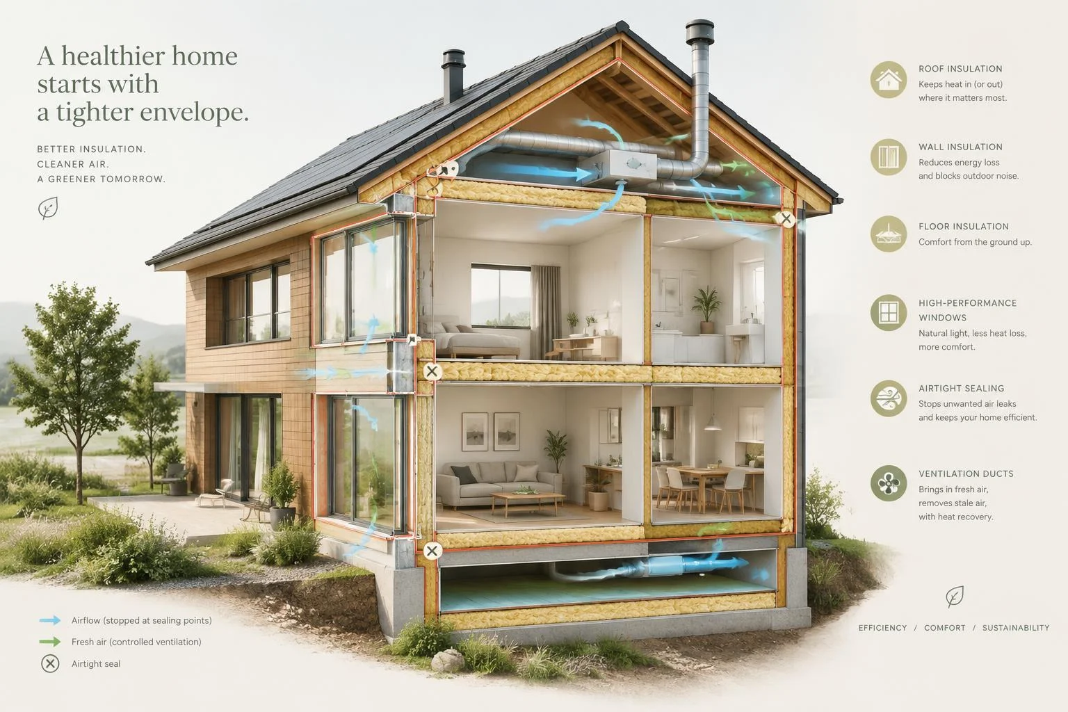 Isolation écologique : la continuité de l’enveloppe