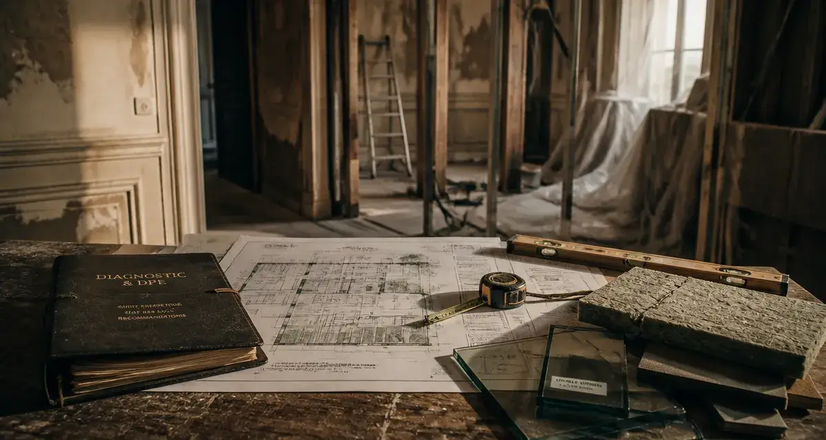 Rénover un vieil appartement : chantier rénovation, plans et diagnostic DPE