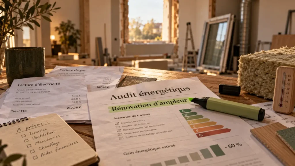 Rénovation énergétique d’ampleur : isoler, ventiler, puis chauffer à la juste puissance